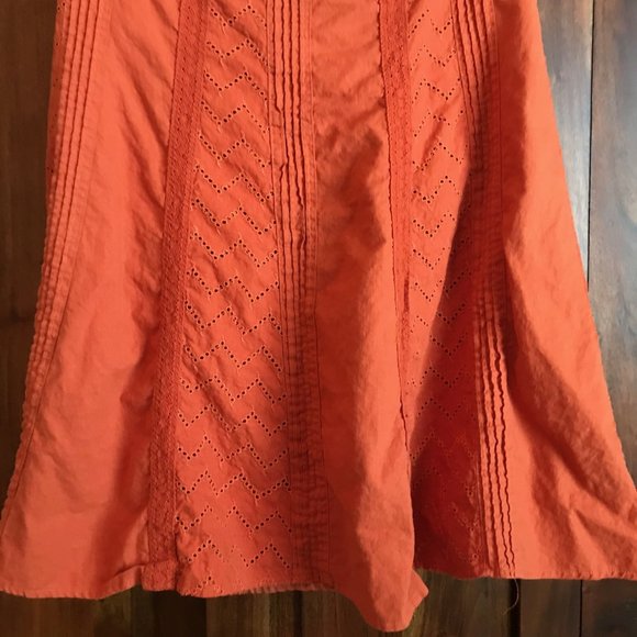 E*COL*O*GIE Linen Eyelet Skirt - Picture 4 of 6